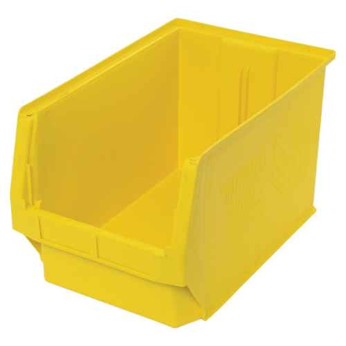 Giant Stacking Containers, 12.375" W x 19.75" D x 11.875" H, Yellow Pathway Supply LP