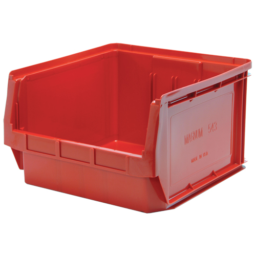 Contenants g&eacute;ants empilables, 18,375" la x 19,75" p x 11,875" h, Rouge Pathway Supply LP