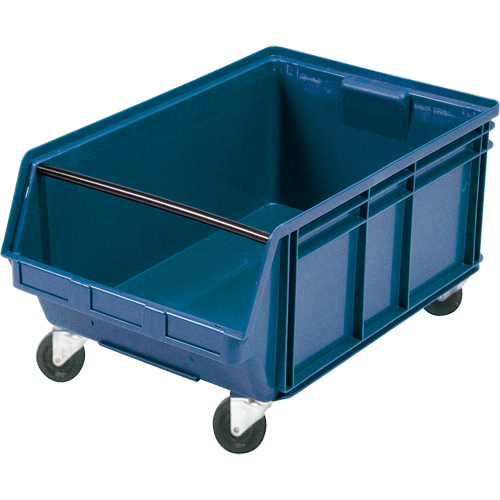 Mobile Giant Stacking Bin, 11-7/8" H x 18-3/8" W x 29" D, 150 lbs. Capacity, Blue Pathway Supply LP