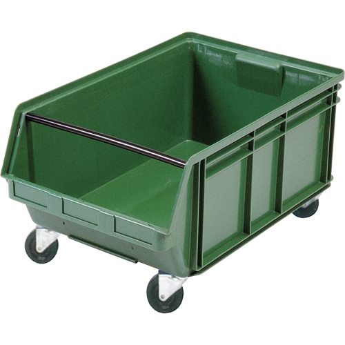 Mobile Giant Stacking Bin, 11-7/8" H x 18-3/8" W x 29" D, 150 lbs. Capacity, Green Pathway Supply LP