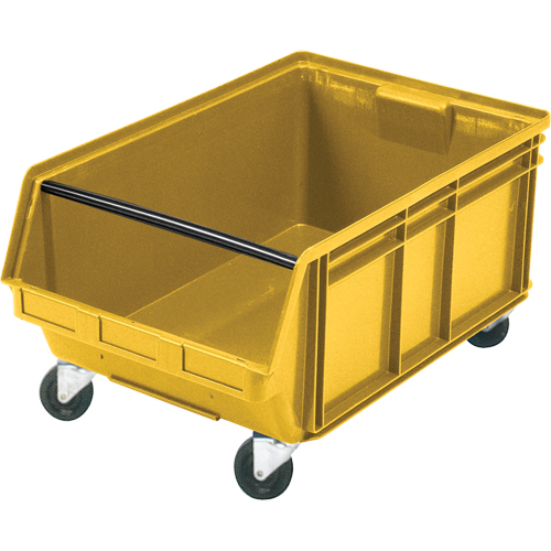 Mobile Giant Stacking Bin, 11-7/8" H x 18-3/8" W x 29" D, 150 lbs. Capacity, Yellow Pathway Supply LP