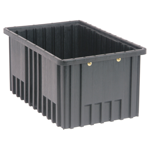 Bacs divisibles conducteurs, Polypropyl&egrave;ne, 10-7/8" la x 16-1/2" p x 8" h, Noir Pathway Supply LP