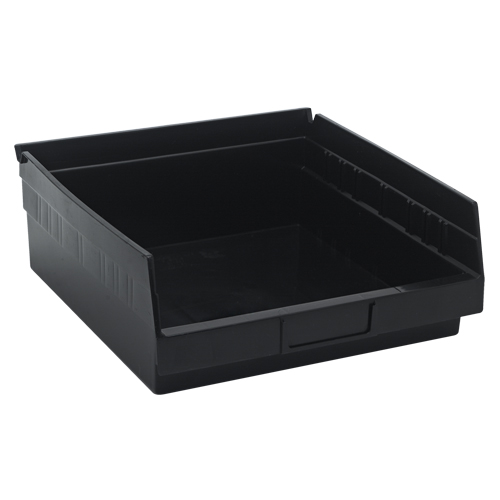 Bac pour &eacute;tag&egrave;re &eacute;conomique, 11-1/8" la, 4" h x 11-5/8" p, Noir Pathway Supply LP