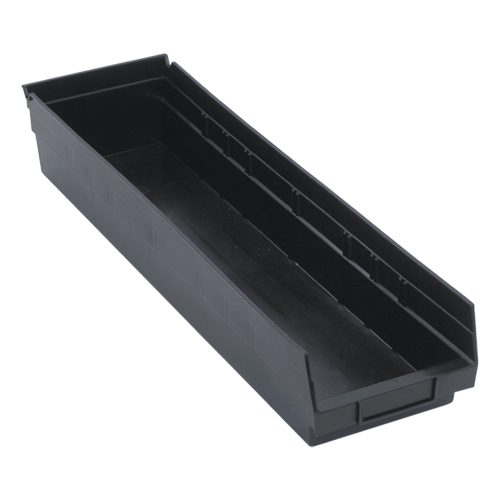 Bac pour &eacute;tag&egrave;re &eacute;conomique, 6-5/8" la, 4" h x 23-5/8" p, Noir Pathway Supply LP