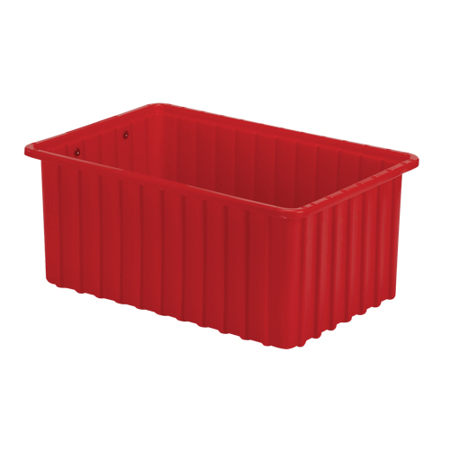 Contenants Divider Box, Poly&eacute;thyl&egrave;ne, 16,5" la x 10,9" p x 7" h, Rouge Pathway Supply LP
