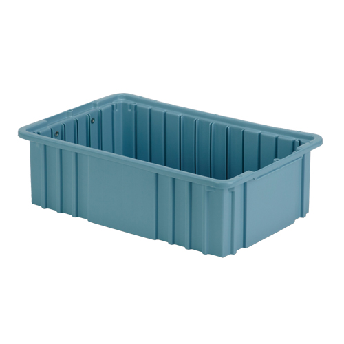 Contenant Divider Box, Poly&eacute;thyl&egrave;ne, 15,5" la x 9,9" p x 5" h, Bleu p&acirc;le Pathway Supply LP