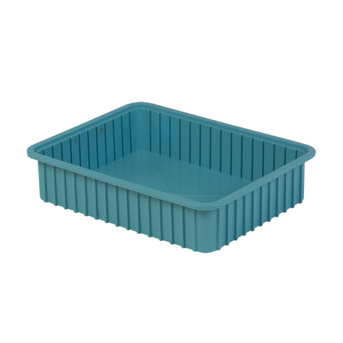 Contenants Divider Box, Poly&eacute;thyl&egrave;ne, 22,4" la x 17,4" p x 5" h, Bleu p&acirc;le Pathway Supply LP