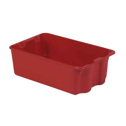 Polylewton Stack-N-Nest&reg; Containers, 7.9" x 24" x 14.1", Red Pathway Supply LP
