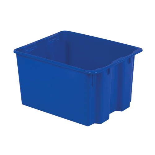 Polylewton Stack-N-Nest&reg; Containers, 12" x 21" x 17", Blue Pathway Supply LP
