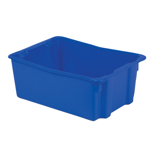 Polylewton Stack-N-Nest&reg; Containers, 10.5" x 26.1" x 18.7", Blue Pathway Supply LP