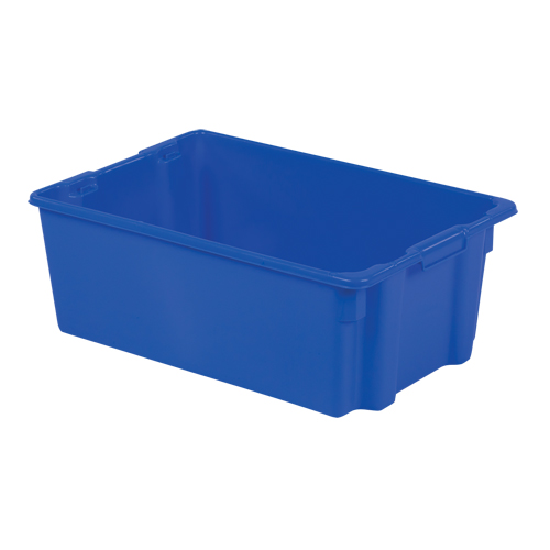 Polylewton Stack-N-Nest&reg; Containers, 10.5" x 28.4" x 18.7", Blue Pathway Supply LP