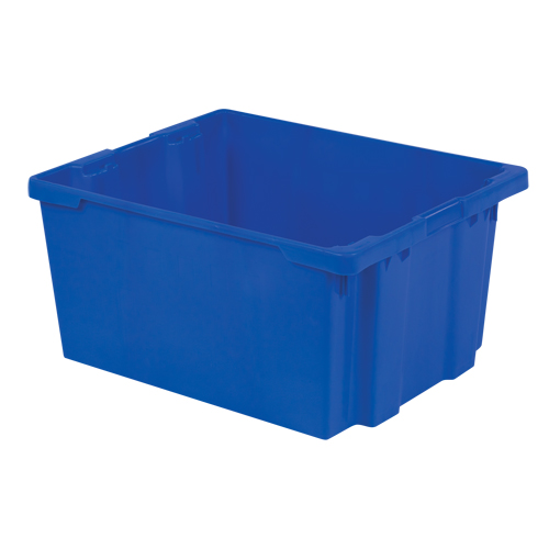 Polylewton Stack-N-Nest&reg; Containers, 15.1" x 30.1" x 24", Blue Pathway Supply LP