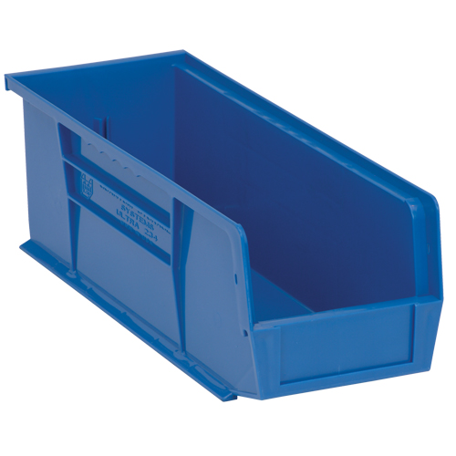 Bacs ultra empilable & suspendable, 5-1/2" la, 5" h x 14-3/4" p, Bleu Pathway Supply LP