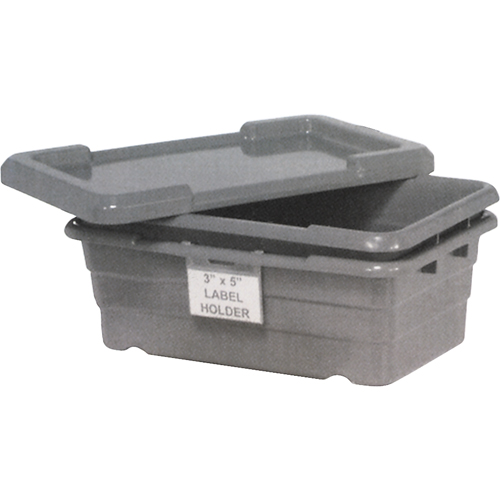 Cross Stack Bins, 16" W x 25.125" D x 8.5" H, Grey Pathway Supply LP