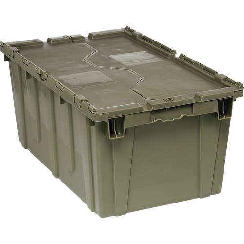 Box Transfer with Lid, 12.5" x 16.5625" x 27.3125", Grey Pathway Supply LP