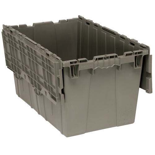 Attached-Top Distribution Container, 16-1/4" x 25-3/8" x 14-1/8", Grey Pathway Supply LP