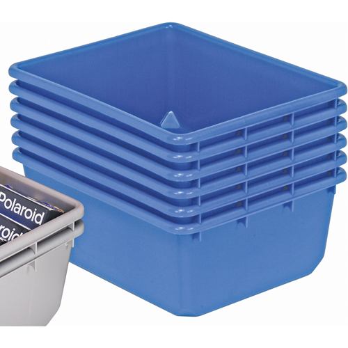 Contenants emboîtables QuanTub, 19" la x 24,5" p x 9,5" h, Bleu Pathway Supply LP