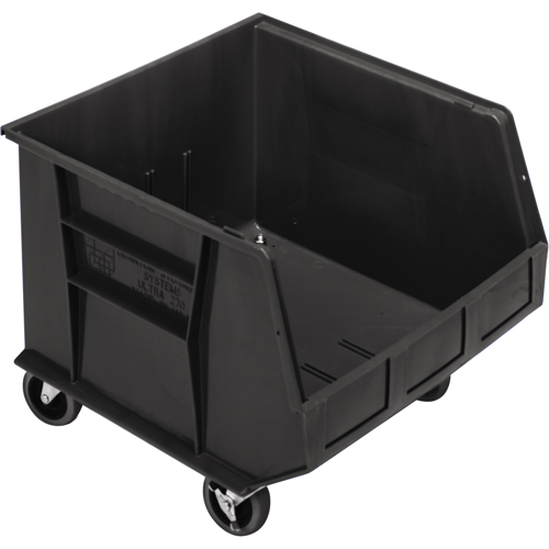 Bac mobile, 14" ha x 16-1/2" la x 18" p, Capacit&eacute; de 75 lb, Noir Pathway Supply LP