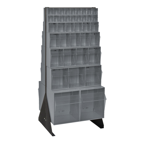 Tip-Out Bins Stand, 23-5/8" W x 16" D x 52" H, 76 Drawers Pathway Supply LP