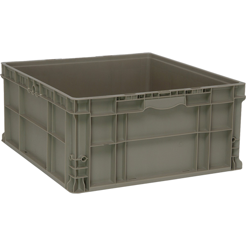 Contenant empilable, 22,5" la x 22,5" p x 11" h, Gris Pathway Supply LP