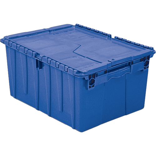 Contenants de distribution Flipak en plastique poly&eacute;thyl&egrave;ne (PE), 11,8" x 9,8" x 7,7", Bleu Pathway Supply LP