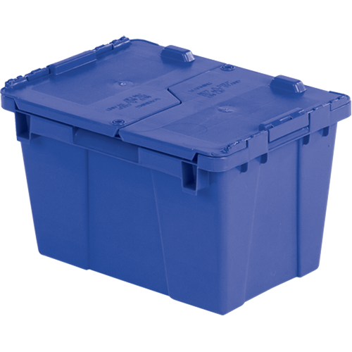 Contenants de distribution Flipak en plastique poly&eacute;thyl&egrave;ne (PE), 15,2" x 10,9" x 9,7", Bleu Pathway Supply LP