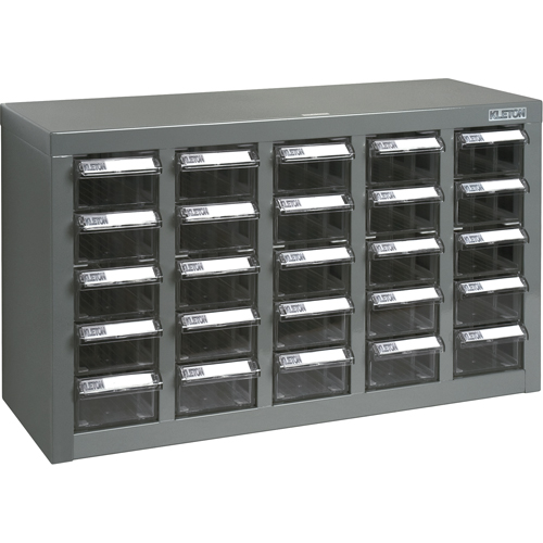 KPC-600 Parts Cabinet, Galvanized Steel, 25 Drawers, 23-1/10" x 8-7/10" x 13-4/5", Grey Pathway Supply LP