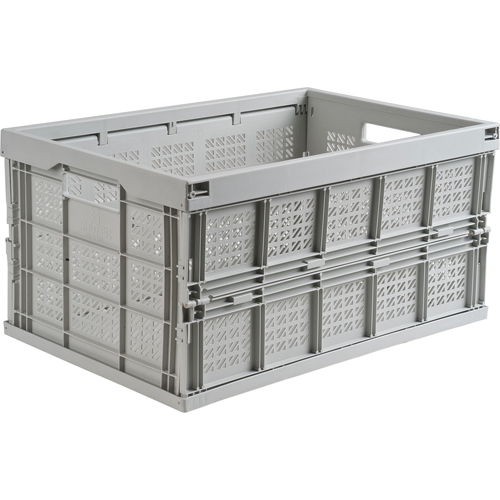 Collapsible Container, 21" L x 14" W x 10.5" H, Grey Pathway Supply LP