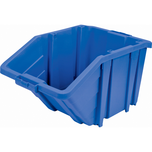 Bac g&eacute;ant en plastique, 15-1/2" la x 13" H x 25" p, Bleu, Capacit&eacute; 200 lb Pathway Supply LP