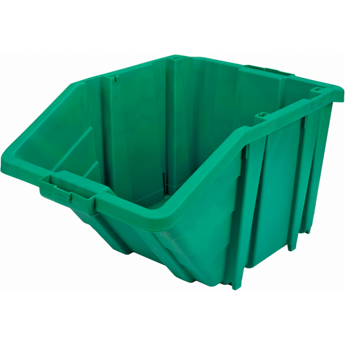 Jumbo Plastic Bin, 15-1/2" W x 13" H x 25" D, Green, 200 lbs. Capacity Pathway Supply LP