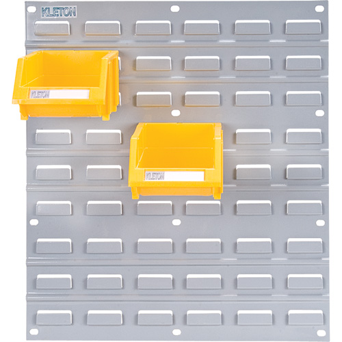 Metal Louvered Panel Bin Support Rack, 16 Bins, 18" W x 1/8" D x 19" H Pathway Supply LP