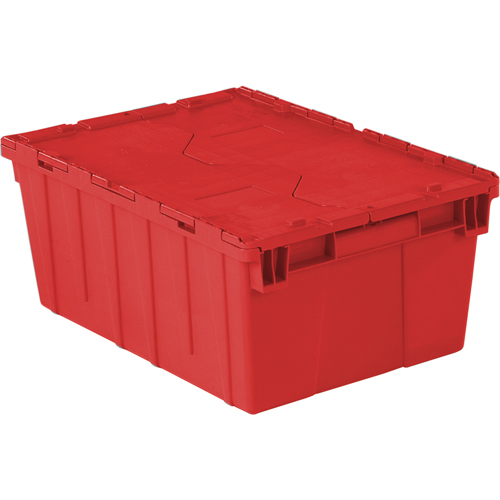 Contenants de distribution Flipak en plastique poly&eacute;thyl&egrave;ne (PE), 21,9" x 15,2" x 9,3", Rouge Pathway Supply LP