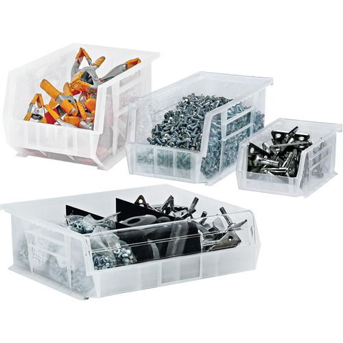 Clear-View Ultra Stack & Hang Bin, 16-1/2" W x 7" H x 14-3/4" D, Clear Pathway Supply LP