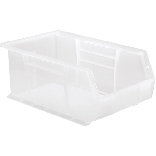 Bac transparent ultra empilable & suspendable, 8-1/4" la, 6" h x 13-5/8" p, Transparent Pathway Supply LP
