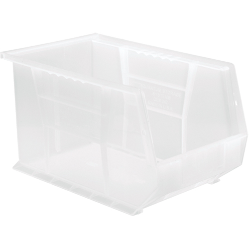 Clear-View Ultra Stack & Hang Bin, 8-1/4" W x 8" H x 13-5/8" D, Clear Pathway Supply LP