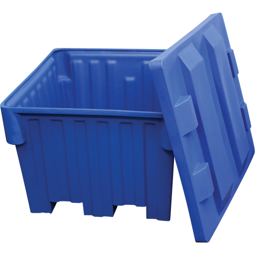 Bacs emboîtables pour chariot &eacute;l&eacute;vateur, 42" la x 48" p x 30" h, Bleu Pathway Supply LP