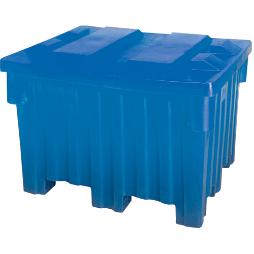 Bacs emboîtables pour chariot &eacute;l&eacute;vateur, 42" la x 48" p x 30" h, Bleu Pathway Supply LP