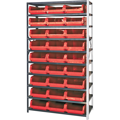 Shelving Unit with Stacking Bins, Steel, Magnum Bin, 650 lbs. Capacity, 42" W x 76" H Pathway Supply LP