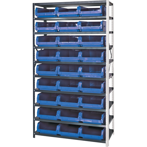 Shelving Unit with Stacking Bins, Steel, Magnum Bin, 650 lbs. Capacity, 42" W x 76" H Pathway Supply LP
