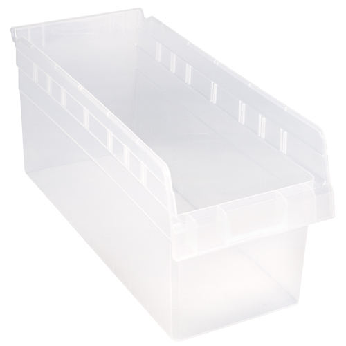 Bacs pour &eacute;tag&egrave;re Store-Max, 8-3/8" la x 8" H x 17-7/8" p, Transparent, Capacit&eacute; 56 lb Pathway Supply LP