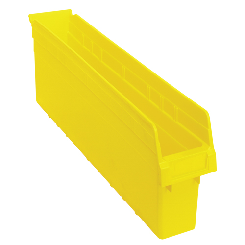 Store-Max Shelf Bins, 4-3/8" W x 8" H x 23-5/8" D, Yellow, 68 lbs. Capacity Pathway Supply LP