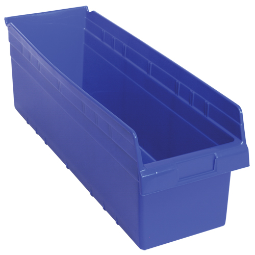 Bacs pour &eacute;tag&egrave;re Store-Max, 8-3/8" la x 8" H x 23-5/8" p, Bleu, Capacit&eacute; 68 lb Pathway Supply LP