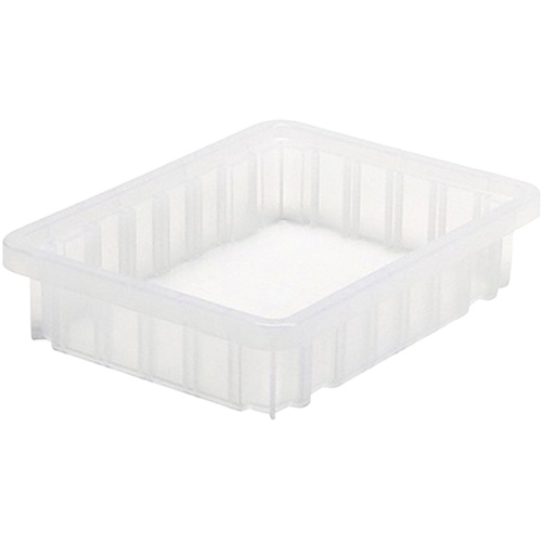 Divider Box&reg; Container, Plastic, 10.875" W x 8.25" D x 2.5" H, Clear Pathway Supply LP