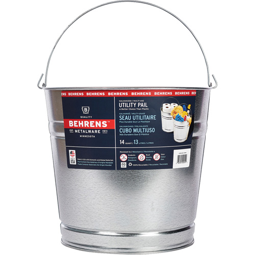Seau, Acier galvanis&eacute;, 13 L Pathway Supply LP