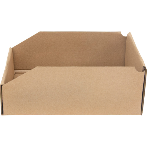 Deep Corrugated Parts Bins, 8-3/4" W x 11-1/4" D x 4-1/2" H, Beige Pathway Supply LP