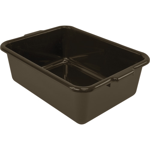 Bac d'entreposage tout usage &agrave; fond plat, 7" ha x 15" p x 21" lo, Plastique, Brun Pathway Supply LP