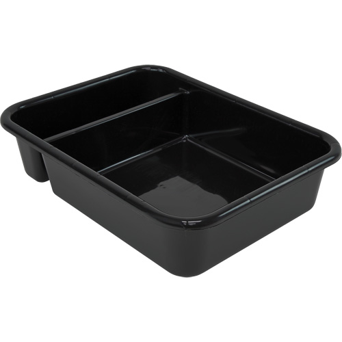 All-Purpose Compartmentalized Storage Tub, 7" H x 15" D x 20" L, Plastic, Black Pathway Supply LP