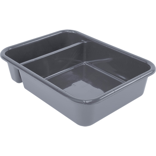 Bac d'entreposage tout usage &agrave; compartiment, 5" ha x 15" p x 20" lo, Plastique, Gris Pathway Supply LP