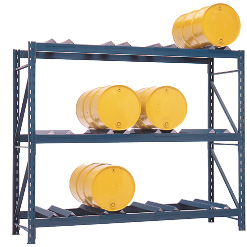 Drum Storage Racks, 12 Drums, 112" W x 36" D x 96" H Pathway Supply LP