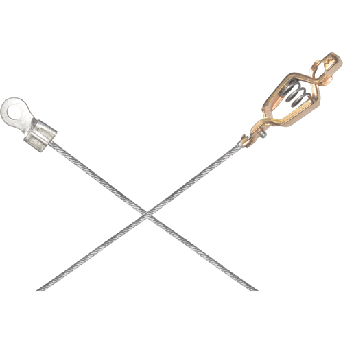 Light-Duty Bonding & Grounding Wire Assemblies - Alligator Clip & 1/4" Terminal Connectors Pathway Supply LP